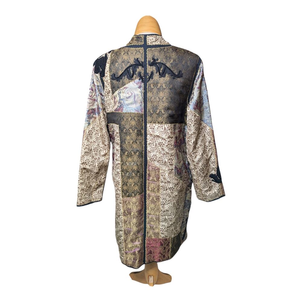 Soft Surroundings Gold Patchwork Brocade Tapestry… - image 3